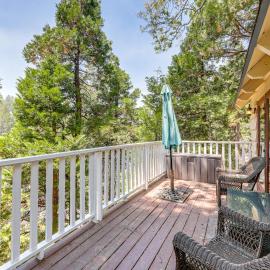 Game Room & 2 Decks: Walkable Lake Arrowhead Cabin