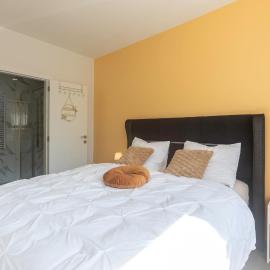 Appartement de luxe Dubai , Chambre, salon climatisé, SDB et kitchenette Privées