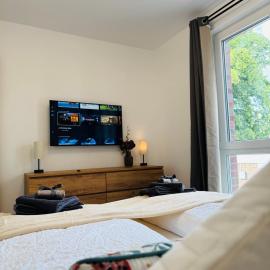 Familientraum 10min zur Ostsee und nach Lübeck Zentrum mit Parkplatz & Balkon, Hotel in Bad Schwartau