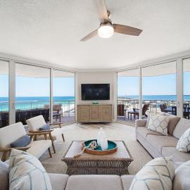 Belle Mer 1104 - Beach of Navarre Beach Luxury Retreat - Corner Condo with Gulf & Sound Views, hotel in Navarre