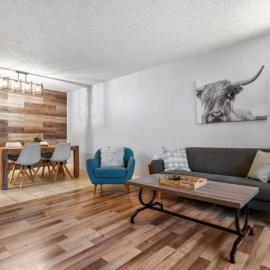 Cozy & Spacious 2BR in Downtown very close to Stampede and 17th Ave with Parking and AC, hotel en Calgary