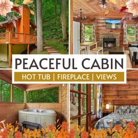Honeysuckle Cove, Peaceful End Cabin, Hot Tub, Fireplace