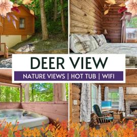 Deer View, Hot Tub, Private Cabin, Close to Everything