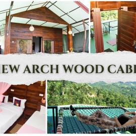 View arch wood cabin