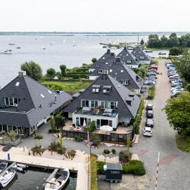 Spacious Water Apartment with Terrace & BBQ Garden in Offingawier