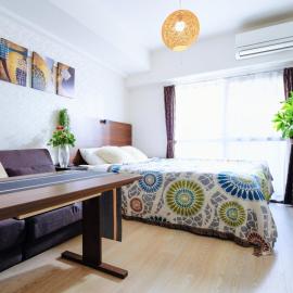 MIYAVI#302 3min walk Narimasu Station, 4 people, wide queen bed & sofa, Tokyo's largest Don Quijote