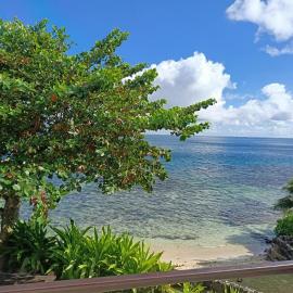 La PERLE de MOOREA Suite Parentale BORD DE LAGON baie d'OPUNOHU、Orufaraのホテル