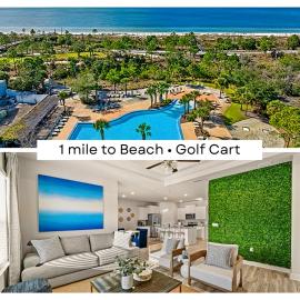 4 Bedroom Sleeps 10 Beach Resort pool, Golf Cart included! Sunsets, Hotel in Port Saint Joe