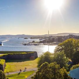 Oslo City Centre - Fortress & sea view