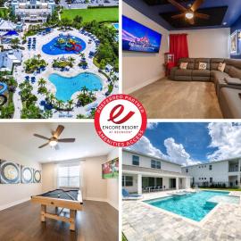 Magnificent Home Near Disney With Theater Room, Pool Table, Waterpark & Resort Access At Encore Resort Reunion - 7448Mr