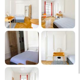 Chambre dans appartement familial au pied du métro et proche parc tête d or, hotel in Lyon