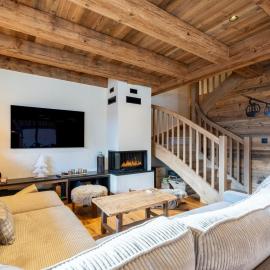 Demi-chalet au cœur du village, vue montagnes - 12 pers. - FR-1-459-238, hotel v destinaci La Clusaz
