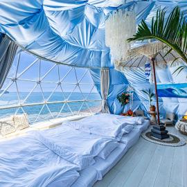 ITOSHIMA SDGs Village Chikyu MIRAI -海の大パノラマ-全室オーシャンビューのドームテント, hotel v destinácii Itoshima