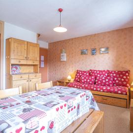 Studio cabine cosy pour 4 pers avec balcon et parking à Aussois