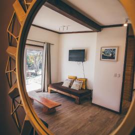 Aldea Molco Cabaña Manzano Villarrica Pucón, hotell i Villarrica