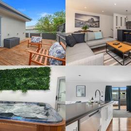 Twin Apartments - Walk to Forest with Spa Pools