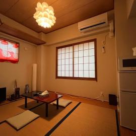 EX21 和モダン 畳部屋 駅から歩いて6分 最大3人 Japanese Modern Tatami Room 6Minute Walk from Station Maximum 3 Guests