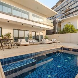 Silkhaus Vacation Homes Beach House & Private Pool with 3BR & Maid Room