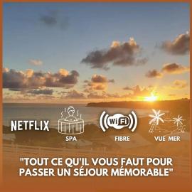 Les Tourterelles - Appartement vue mer & jacuzzi، فندق في Le Lorrain
