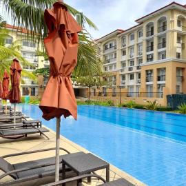 2BR Condo at Sanremo with Full Kitchen plus Fast&Unli Wi-Fi Free Netflix and Free Access to Pool and Gym