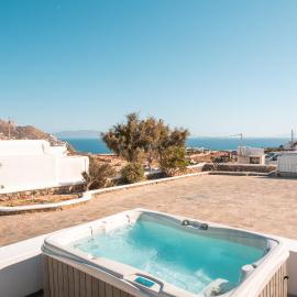 Traditional Cycladic Houses in Elia Beach Mykonos