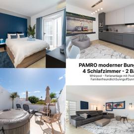 PAMRO moderner Bungalow - 4 Schlafzimmer - 2 Bäder - Whirpool - Ferienanlage mit Pool - Familienfreundlich