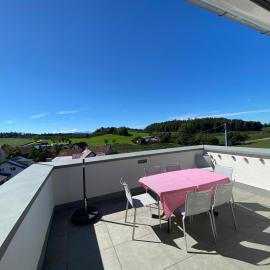 Ferienwohnung Hopfenblick Dachterasse 3SZ Bodenseeregion