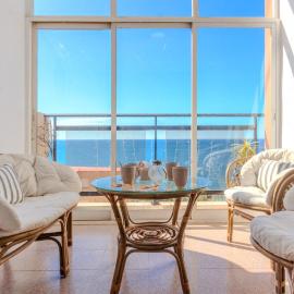 Infinite view of Tabarca near the sea and airport