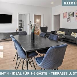 Illler Homes Memmingen Moderne Fewos für bis zu 7 Pers mit Küche & Parkplätzen, teilweise mit Terrasse, hotel em Memmingen