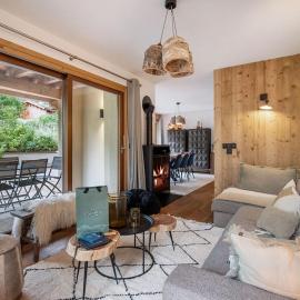 Appartement 4 à la Ferme des Lanches au Praz，谷雪維爾的飯店