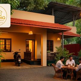BEACHO 2 bhk private entire villa with kitchen varkala cliff south, Hotel in Varkala