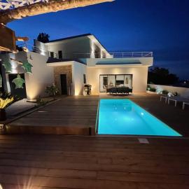Modern villa with sea view