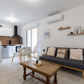 Appartement T2 avec terrasse, climatisation et parking – Saint-Lary