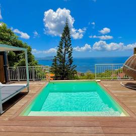 Villa Yamaïra - Piscine, vue mer & billard, hotel in Schœlcher