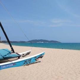싼야에 위치한 호텔 Sanya Haitang Bay Muyu Time Seaview Apartment