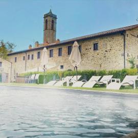 Convento San Bartolomeo - Piscina Esterna Riscaldata, хотел в Абадиа Сан Салваторе