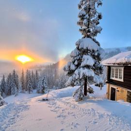 크피트폐일에 위치한 호텔 Cozy cabin apartment, ski-in ski-out at Kvitfjell
