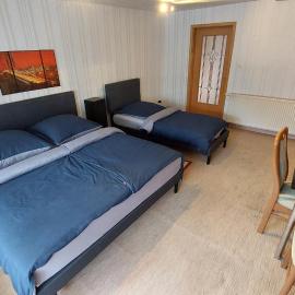 Doppelzimmer 2 mit Aufbettung Erdgeschoß、Salzatalのホテル