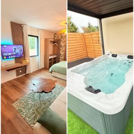 Studio with private spa, close to golf and lake, hotel u gradu 'Villerest'