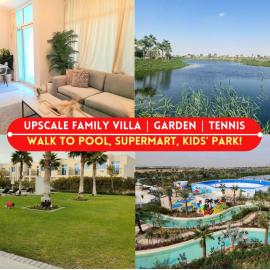 Damac Hills 2 Villa Pool Front + Waterpark Access, hotel v destinaci ‘Ūd al Bayḑāʼ