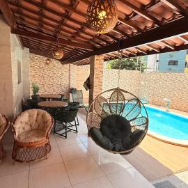 Casa c piscina á 400m da praia Cabo Branco