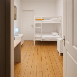 Bett im Durchgangszimmer, hotel en Essen