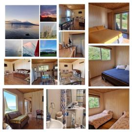 Cabaña con vista panorámica inigualable al lago Llanquihue y volcán Osorno, hotel La Ensenadában