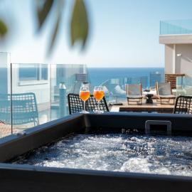Mezcal Luxury Jacuzzi Villa with Sea View in Chania – Alectrona Living Crete