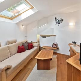 Apartment Schmetterling Naturidylle am Moosbachhof mit Kachelofen