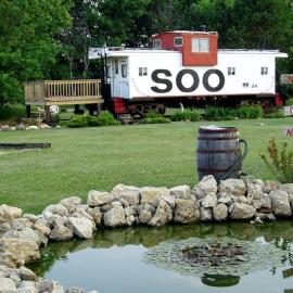 Authentic Caboose Rental near the Little La Crosse River in Sparta, Wisconsin, Hotel in Sparta