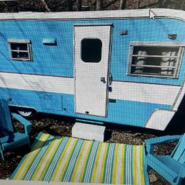 Colorful Vintage Airstream Great for Adventure Lovers in Indiana