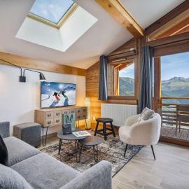 Appartement T3 confortable à Les Saisies avec balcon et parking - FR-1-809-28