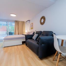 Renovated Studio w Parking Queen Bed and Sofa Bed