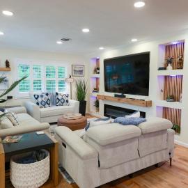 Welcome to the Vibe-3BR -10 Acre -King Bed, 85in TV, Fire Pit, & Modern Upgrades, hotel u gradu 'Providence Forge'